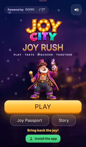 Joy Rush home screen